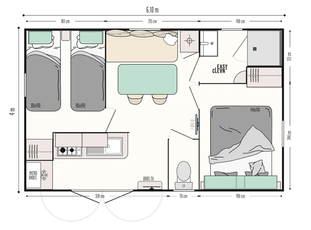 mobilhome riviera plan