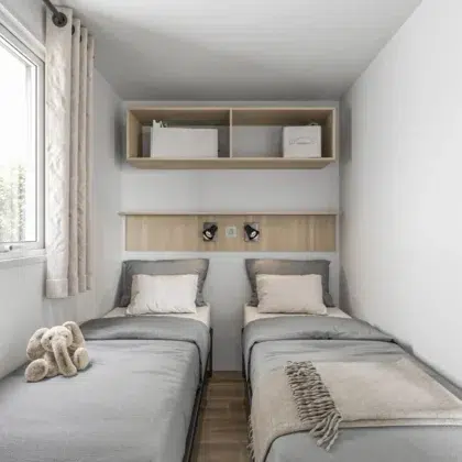 Vente mobil-home 4 nest 33 2 residences trigano chambre enfants