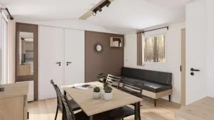 Vente mobil-home 5 nest 33 2 residences trigano sejour pistache
